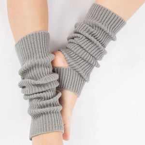 Kinderen Volwassen Latijnse Dance Leg Cover Knitted Sports Protective Yarn Ballet Leg Warmer Yoga Foot Warm Socks 240409