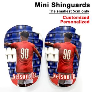 Children Adult Super Mini Shin Guards Personal Po Customization Football Sports Shinpads Customized kids Calf Leg Protector 231226