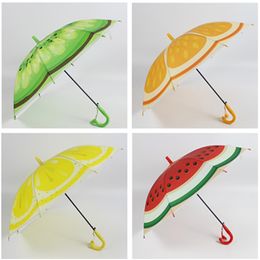 Kinderen Anti-ultraviolet zonnescherm paraplu Zonnig en regenachtig Dual Purpose Plastic Paraplu cartoon Rechte staaf automatische paraplu T9I00123