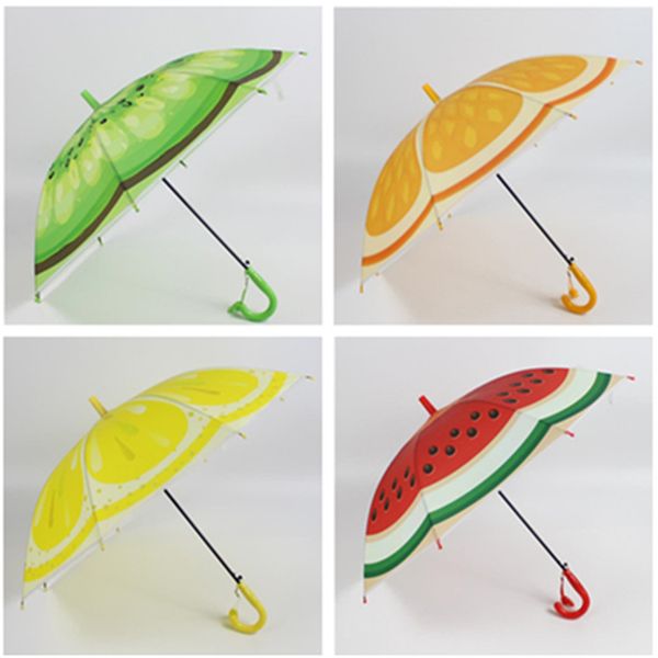 Parapluie pare-soleil anti-ultraviolet pour enfants Parapluie en plastique à double usage ensoleillé et pluvieux Parapluie automatique à tige droite T9I00123