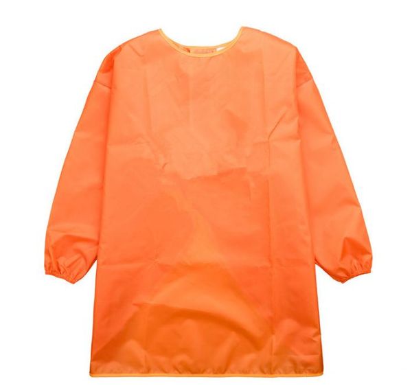 Enfants Tabliers Bavoir Robe Vêtements Bébé Étanche À Manches Longues Smock Enfants Manger Repas Peinture Burp Chiffons 7 couleur