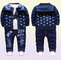 Enfants bébé garçons vêtements mode Denim veste haut pantalon 3 pièces ensembles infantile enfants vêtements de sport hiver enfant en bas âge survêtements LJ2008312896218