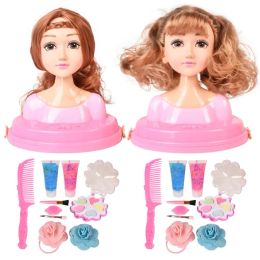 Kinderen baby pop make -up set voor meisjes half lichaam vinylpop vlecht kapping cosmetisch speelgoed voor verjaardagscadeaus