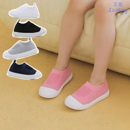 Enfants Baby Kids Chaussures Pink Black Grey Running Infant Boys Filles Toddler Sneakers Chaussures Foot Protection imperméable Chaussures décontractées i5T9 #