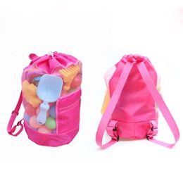 Kinderen rugzak strand shell tas party ouder-kind opvouwbare opslag seashell tas Nieuwe mesh opbergtas twee handvat speelgoed collectie tassen