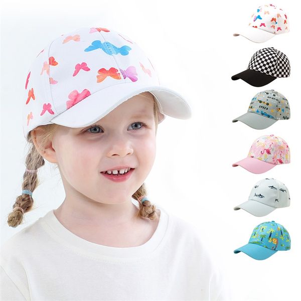 Gorra de béisbol para niños, sombrero de verano para bebés, sombreros de invierno ajustables con dibujos animados para el sol, gorros para niños y niñas, accesorios, gorro de 6 colores 2321 Y2