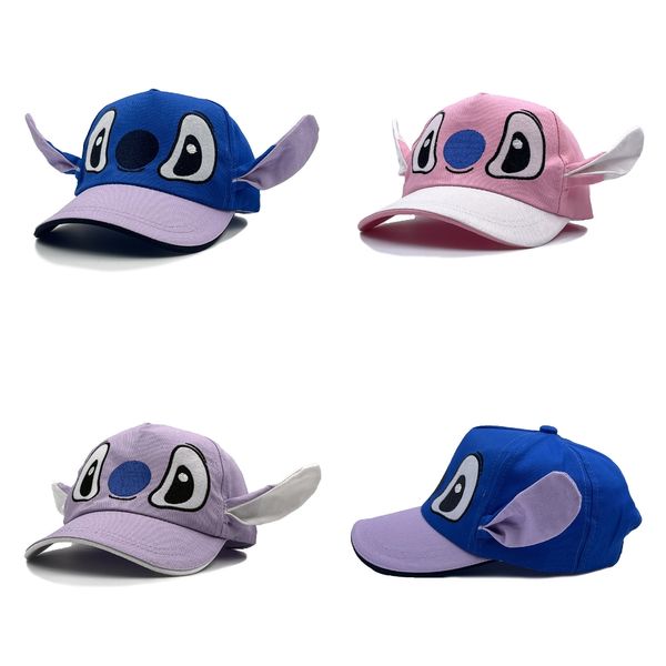 Gorra de béisbol para niños, sombrero con diseño de erizo de anime de dibujos animados, gorra para exteriores con orejas grandes, gorra ajustada de Hip Hop, sombreros para niño