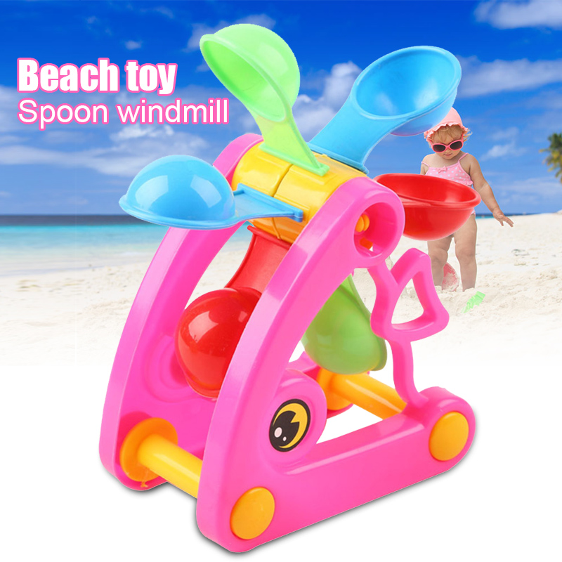 Kinder Strand Windmühle Wasserradspielzeug Sommerspiel Sandwasser Schwimmbad Badestrand Party Spielzeug An88