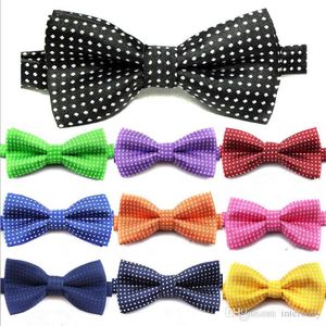 Children Bow Ties Baby Tie Newborn Necktie Polka Dot Design Noble Tie School Kids Cute Pure Color Bow Tie British style Necktie LTYP106