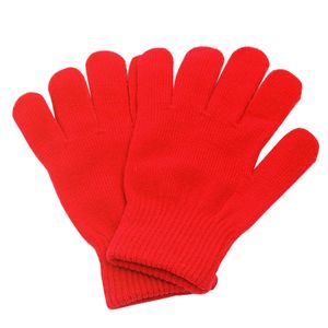 Enfants garçons gants chauds enfants étirent les doigts pleins de doigts tricotés