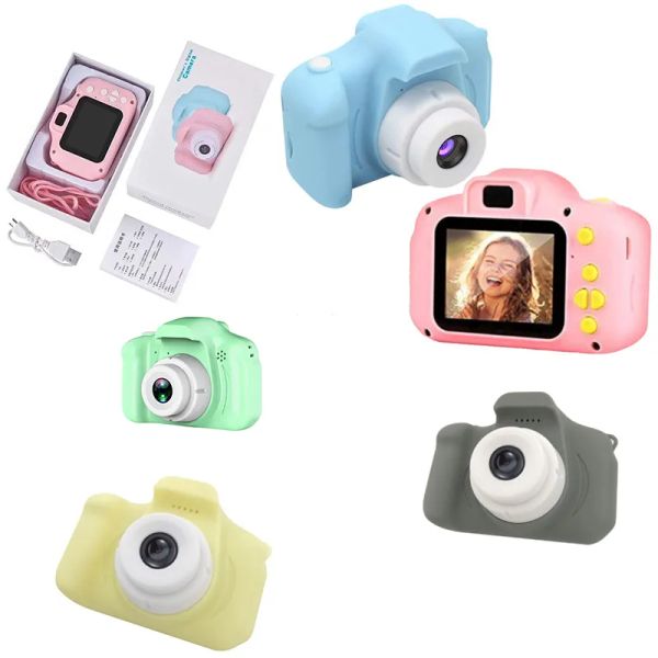Enfants caméra étanche 1080P HD caméra vidéo jouets 2 pouces couleur affichage enfants dessin animé mignon extérieur caméra SLR caméra enfant jouet