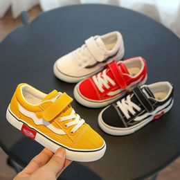 Kinderen canvas 1-12 jaar oude zachte zolen jongens babymeisjes sport peuter casual schoenen kinderen sneakers 210329