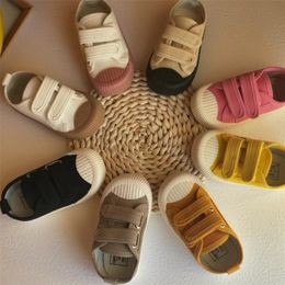 Enfants toile enfant en bas âge bébé garçons filles couleur bonbon décontracté bébé enfants respirant loisirs chaussures doux 220607