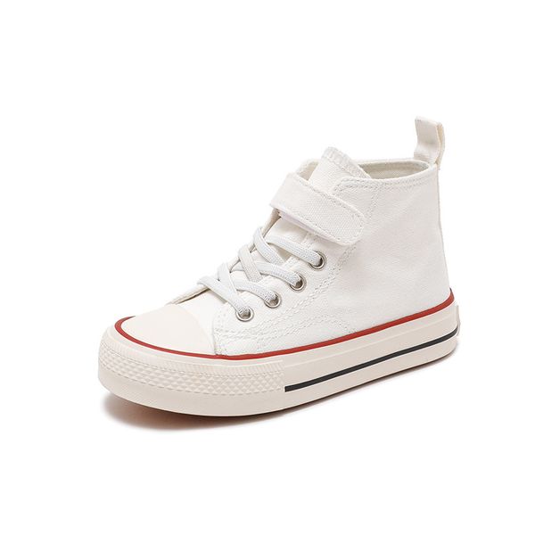 Chaussures en toile pour enfants, Style marche décontracté, chaussures d'école noires et blanches pour filles et garçons