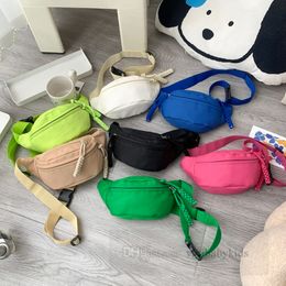 Enfants poitrine sacs à dos mode couleur bonbon fanny sac pour enfants taille sacs garçons filles unique épaule sac décontracté Z5520