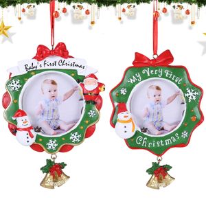 Kinderen Kerstmis Photo Frame Hanger Cross-Border Snowman Hars Christmas Decorations Holiday Baby Xmas Gift XD24929