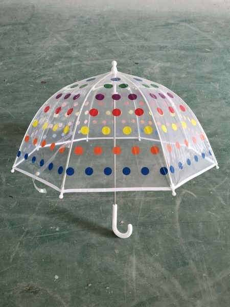 Enfants Parapluie Transparent Bulle Parapluie Transparent Parent-enfant Logo personnalisé H23-20