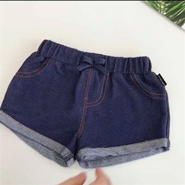 Enfants Vêtements Bébé Pantalon 2018 Nouvel Été Filles Haute Qualité Denim Pantalon Court Bébé All-match Jeans Pantalon Décontracté En Gros Pour Bébé 1-6T