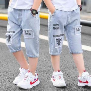 Kinderkleding kids jeans zomer shorts casual gat schattige cowboy baby jongen kleding cartoon jongens denim broek 4-12Y 210723