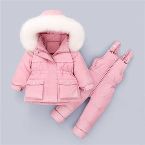 vêtements pour enfants Set 2pcs bébé garçons en bas âge hiver doudoune combinaison épaissir chaud enfants vêtements filles infantile snowsuit 0-5Year H0910