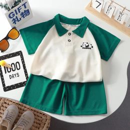 Kinderkledingsets Polo ShirtsShorts School Suits For Kids Boys Girls Tracksuits Summer Toddler Outfits Babykleding 240516
