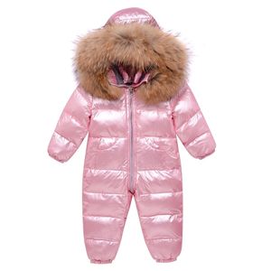 Ropa para niños Monos de invierno para niños Chaqueta de plumón Ropa exterior Abrigo Traje de nieve grueso Ropa para niña Parka Abrigo infantil LJ201007