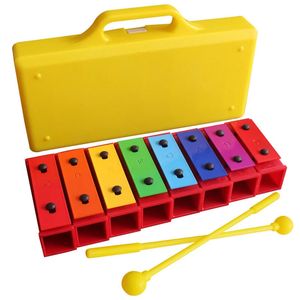 Enfants coloré 8 tons Xylophone Montessori jouet éducation précoce Instrument de musique apprentissage Percussion musique jouets pour enfants 240226