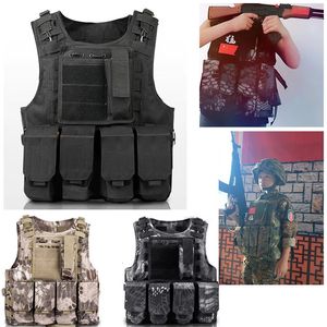 Kinderen bestrijden camouflage vest Kids Airsoft Vesten Outdoor Paintball Tactical Wailat CS Gear Boys Girl Sniper Army Uniform 240408