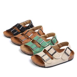 Children Cork Slippers Fashion Summer Boys Sandals Kids Shoes Slip On Child Girls Sandals For Mother And Kids Size 22-39 Y190523