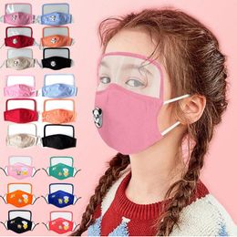 Kinderen katoen gezichtsmasker anti-stof Earloop met filter verstelbare herbruikbare mond maskers zachte ademend anti stof beschermende maskers