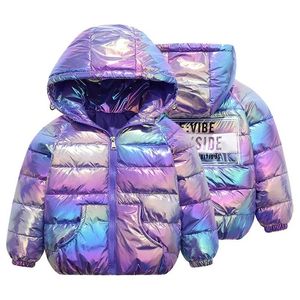 Enfants Coton-rembourré Veste Garçons Filles automne Manteau Chaud Mode Sport VesteOutwear 3-11 Ans Garçons Filles Coton 211203