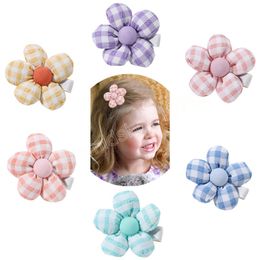 Enfants mignon 3D fleur pince cheveux accessoires fille épingle à cheveux tempérament pince bébé coiffure épingle à cheveux