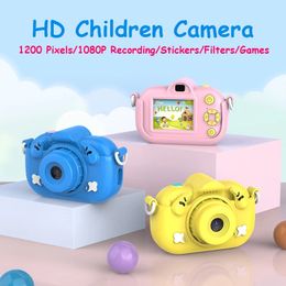 Kinderen digitale camera schattig HD 1080p mini voor kinderen educatief speelgoed PO Video Child Birthday Gifts Boy Girl 240314