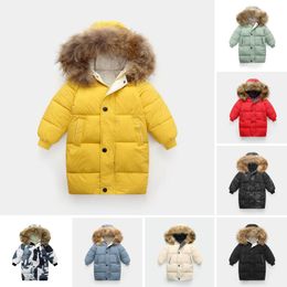 Enfants Down Coat grand col garçon filles camouflage hoded hiver ouaté vestes bébé garçons filles veste décontractée enfants veste vêtements