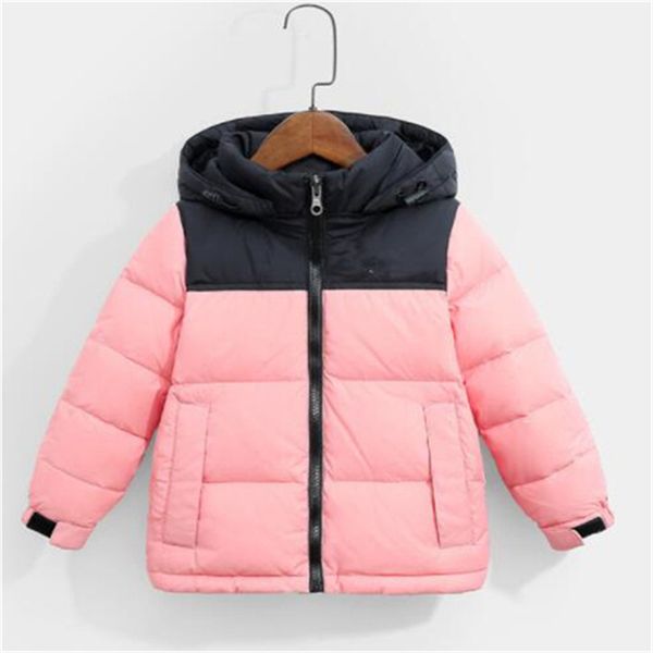 Enfants Down Manteau Veste d'hiver Mode classique Garçon Fille Vêtements de bébé Vestes avec badge épais vêtements d'extérieur chauds Manteaux Parkas Designer Vêtements pour enfants