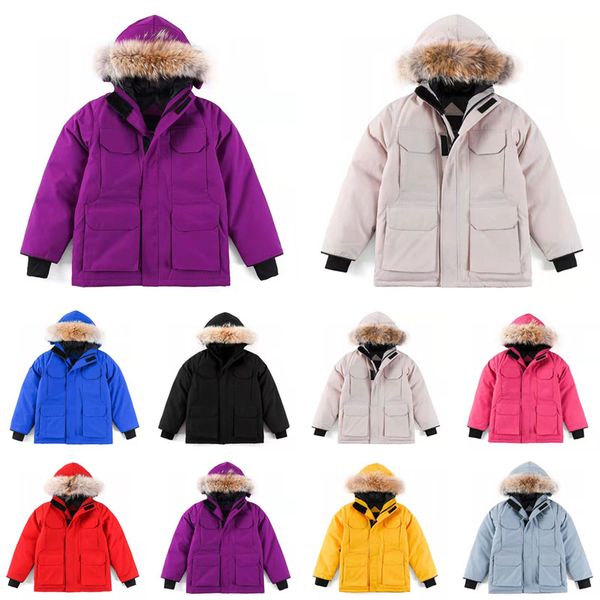 Piumino per bambini con colletto largo per bambina, mimetico, con cappuccio, invernale, imbottito, giacche, per ragazzi, ragazze, casual, capispalla, giacca per bambini, abbigliamento 100-170