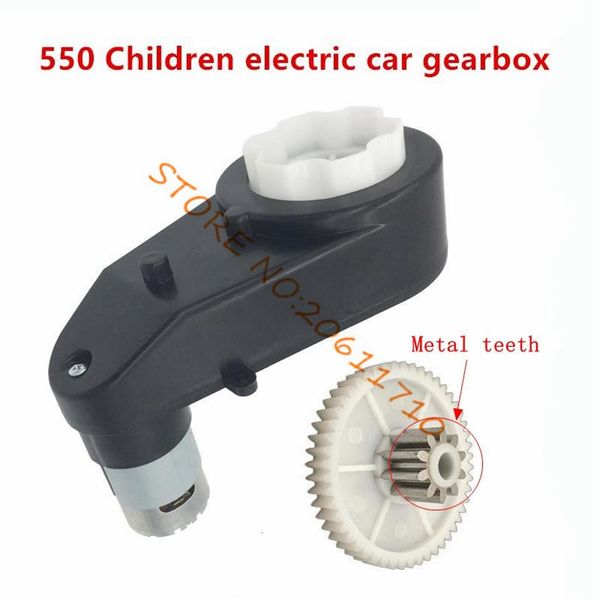 Caja de cambios de coche eléctrico para niños con motor, caja de cambios de motocicleta para bebés, motor de CC, caja de cambios de motor 550, motor eléctrico de 12v con caja de cambios 276y