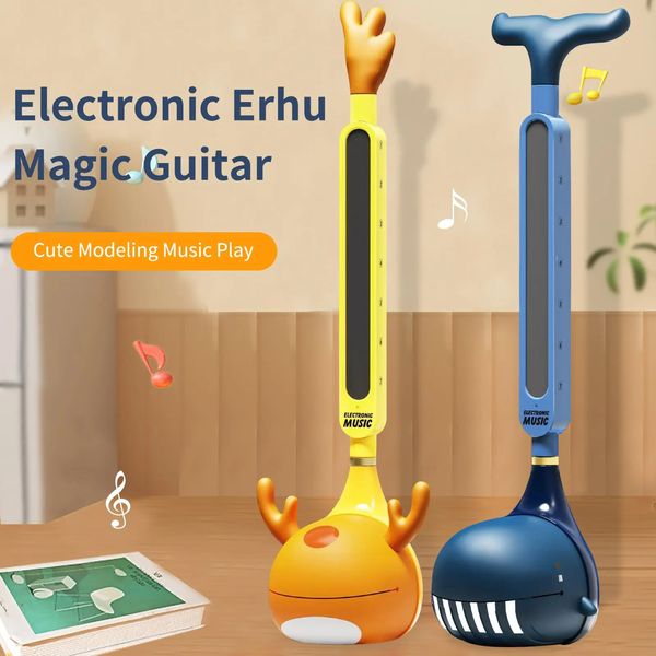 Instrumento musical electrónico creativo Erhu para niños. Juguetes de instrumentos musicales. Regalo de cumpleaños ideal para niños, niñas y niños 240113