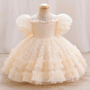 Robes de soirée pour enfants pour filles 0 6 ans, fête d'anniversaire pour enfants, luxe, robe de bal moelleuse, robe de bal de mariage, robe formelle en dentelle, 2023 231220