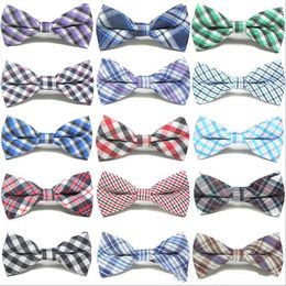 Kinderen Mode Formele Katoen Vlinderdas Kind Klassieke Gestreepte Boog Banden Kleurrijke Vlinder Bruiloft Bowtie Pet Tuxedo Ties YDL087