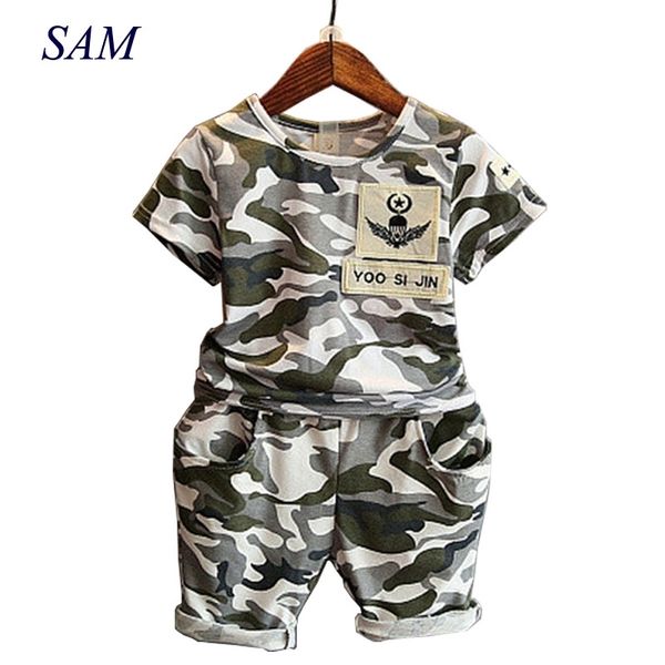 Enfants Mode Été Bébé Garçons Vêtements Ensembles 2pcs Camouflage Sport Costume Vêtements Ensembles Garçons Filles Ensemble 2-7Y LJ200917