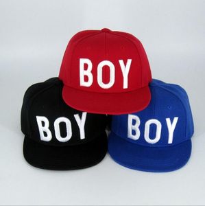 Kinderen Flat-Bill Hats Girl's Boy's Snapback Parent-Child Trucker Hat Flat Brim Cap Verstelbaar Zwart Rood Blauw