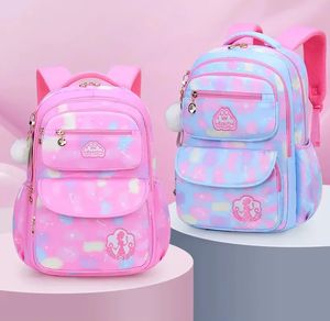 Mochila para niños y niñas, bolso escolar rosa para niños, mochila escolar para adolescentes, primaria, Kawaii, bonita, impermeable, 240105