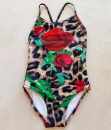 Enfants fille concepteur une pièce maillots de bain Bikini mode bébé filles maillot de bain dos nu maillot de bain maillot de bain enfants vêtements