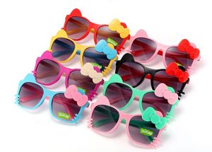 Enfants filles garçons lunettes de soleil enfants plage fournitures UV lunettes de protection bébé mode mignon arc chat parasols lunettes
