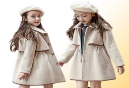 Kinderen meisjes jassen bovenkleding wintermeisjes jassen wollen lange geul tieners warme kleding kinderoutfits voor 4 6 8 10 12 jaar l6633978