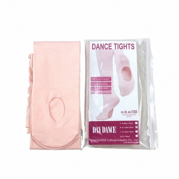 Niños Niñas Niños Suave Microfibra Ballet Danza Panty Manguera Leggings Cvertible Danza Ballet Medias 6 o 12 pares con agujero l8Cp #