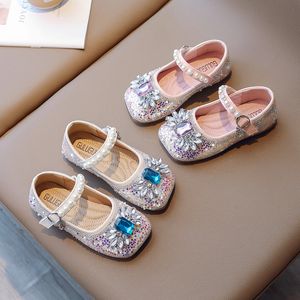 Kinderen Meisjes Schoenen Prinses Boog Enkele Schoenen Voor Meisje Kinderen Casual Mode Lovertjes PU Sandalen Maat 23-35