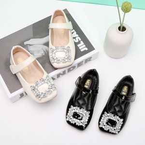 Kinderen Meisjes Schoenen Prinses Enkele Schoenen Voor Meisje Kinderen Kinderen Casual Mode Diamant PU Sandalen maat 21-35