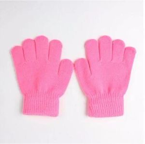 Kinderhandschoenen Kinderen Magische Handschoen Mitten Meisje Jongen Kind Rekbare Gebreide Winter Warme Handschoenen Kies Kleur